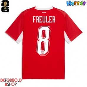 Schweiz Remo Freuler #8 Hjemmebanetrøje VM 2026 Kort ærmer